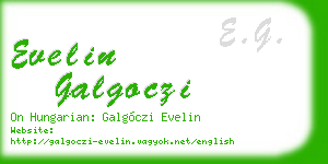 evelin galgoczi business card